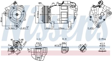 Компресор кондиціонера NISSENS 891148 (фото 1)