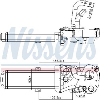 Радиатор отработанных газов VW JETTA (2005) 2.0 TDI NISSENS 989412