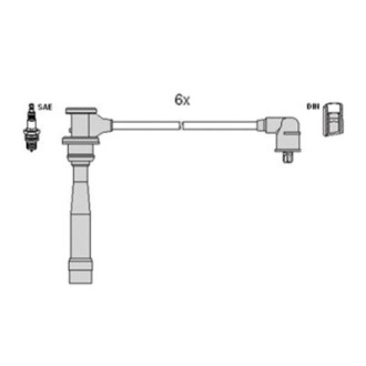 Комплект электропроводки HITACHI (HÜCO) 134337