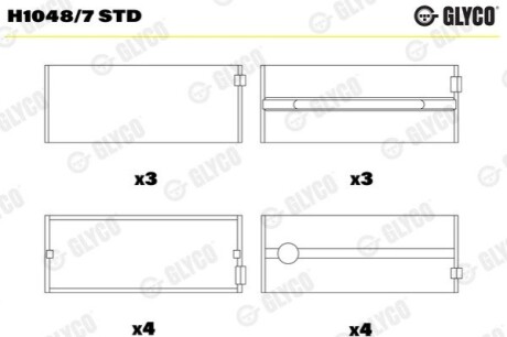 Автозапчасть Glyco H10487STD