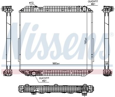 Автозапчасть NISSENS 671780