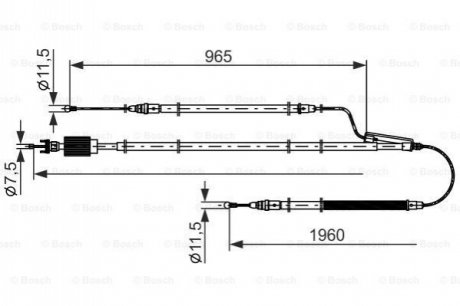 Cable BOSCH 1987482805 (фото 1)