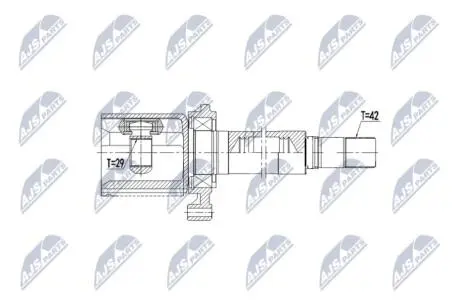 INNER CV JOINT NTY NPW-VW-092