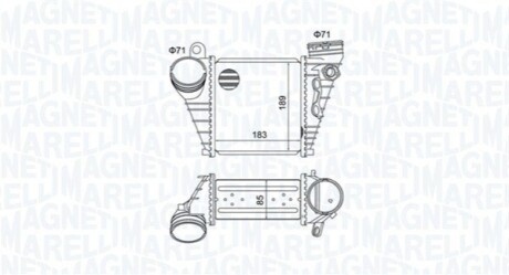 Intercooler VAG A3, OCTAVIA, GOLF IV MAGNETI MARELLI 351319205230