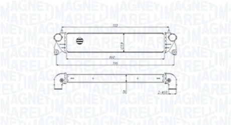 Intercooler FIAT/SUZUKI SEDICI, SX4 MAGNETI MARELLI 351319205300