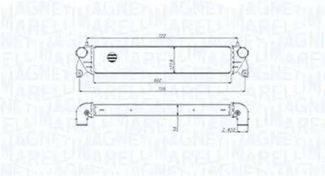 Intercooler FIAT/SUZUKI SEDICI, SX4 MAGNETI MARELLI 351319205300
