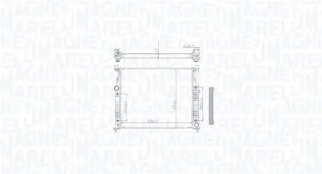 Chłodnica MERCEDES M-CLASS (W164) 320D MAGNETI MARELLI 350213212500