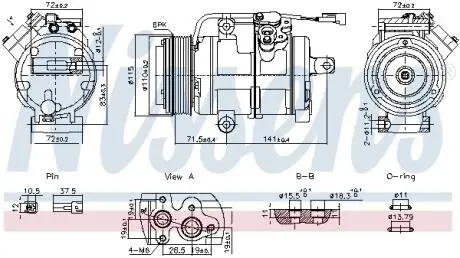 Автозапчасть NISSENS 891060