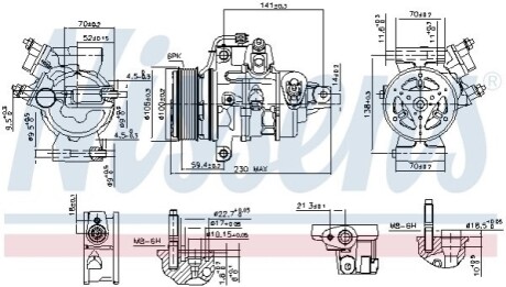 Автозапчасть NISSENS 890787