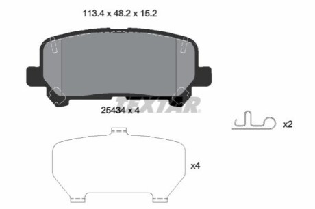 Автозапчасть TEXTAR 2543401