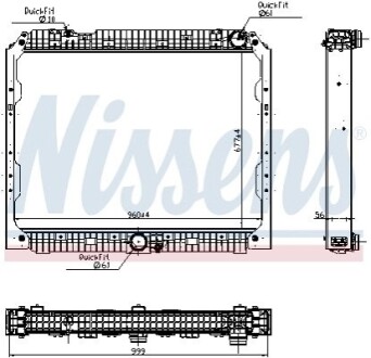 Радіатор NISSENS 627003