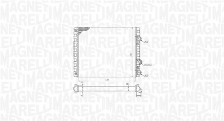 VW радіатор охолодження Lupo,Polo MAGNETI MARELLI 350213192900