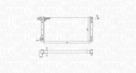 Радіатор FIAT PUNTO [] MAGNETI MARELLI 350213168000
