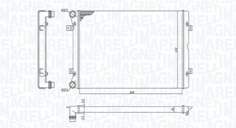 Радіатор VW-SHARAN 1.9-2.0 TDI 00- MAGNETI MARELLI 350213196100