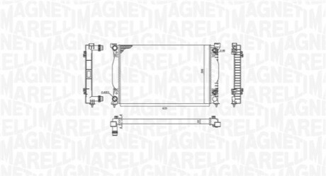 Радіатор AUDI A4 1.8-2.0 AUT 00- MAGNETI MARELLI 350213196600