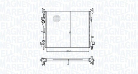 RENAULT радіатор Clio 1.5dCi 01- MAGNETI MARELLI 350213179300 (фото 1)