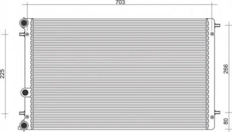 Радіатор двигуна VW NEW BEETLE MAGNETI MARELLI BM1051