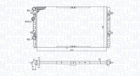 Радіатор SEAT IBIZA II -02 MAGNETI MARELLI 350213191400