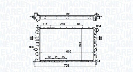 Радіатор охолоджування MAGNETI MARELLI BM1923