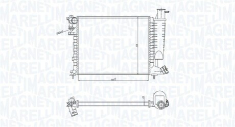 Радіатор CITROEN ZX -97 MAGNETI MARELLI BM1834