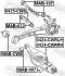 Control/Trailing Arm, wheel suspension FEBEST 0424CWRRH (фото 2)