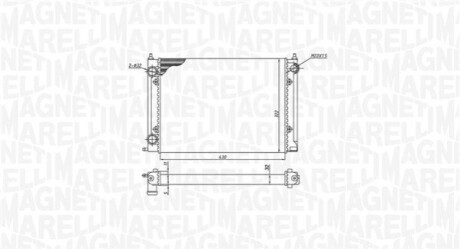 Радіатор VW GOLF II MAGNETI MARELLI BM1874