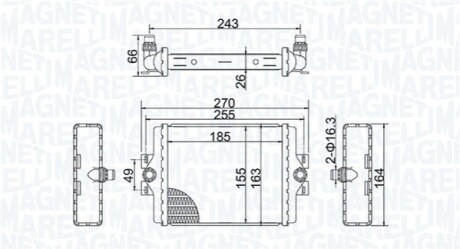 Радіатор BMW 3 F30 MAGNETI MARELLI 350213202500 (фото 1)