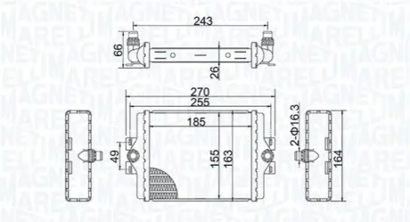Радіатор BMW 3 F30 MAGNETI MARELLI BM2025