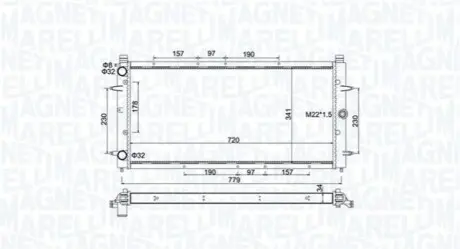 Радіатор VW T4 MAGNETI MARELLI BM1746