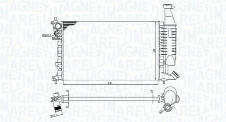 Chłodnica CITROEN C4 1.6HDi MAGNETI MARELLI 350213186400