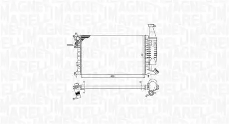 Chłodnica CITROEN C4 1.6HDi MAGNETI MARELLI 350213186400