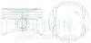 Поршни STD (к-кт на мотор) Chevrolet Spark M300 Aveo 1.2L B12D1 TEIKIN 30109STD (фото 1)