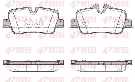 BMW Колодки гальмівні задні 2 G42, G87, 3 (G20, G80, G28) 316d, G21, G81, G22, G82 REMSA 1873.00