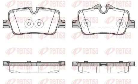 BMW Колодки гальмівні задні 2 G42, G87, 3 (G20, G80, G28) 316d, G21, G81, G22, G82 REMSA 1873.00