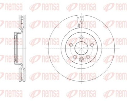 LAND ROVER диск гальм. передній Range Rover Evoque 11-, Discovery Sport 14- REMSA 61786.10