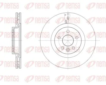 LAND ROVER диск гальм. передній Range Rover Evoque 11-, Discovery Sport 14- REMSA 61786.10