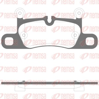 PORSCHE Колодки гальмівні задні TAYCAN 19- REMSA 1379.15