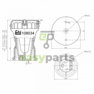 Пневмоподушка FEBI BILSTEIN 108034