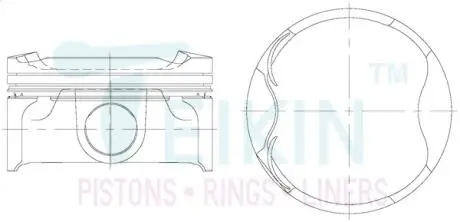 Фото поршни +1.00mm (к-кт на мотор) 1AR-FE Venza, Highlander, Lexus RX270 TEIKIN 46697100 Поршни +1.00mm (к-кт на мотор) 1AR-FE Venza, Highlander, Lexus RX270 TEIKIN 46697100