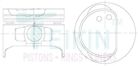 Фото поршни стандарт (STD) (к-кт на мотор) Toyota 2E-II TEIKIN 46345STD Поршни стандарт (STD) (к-кт на мотор) Toyota 2E-II TEIKIN 46345STD