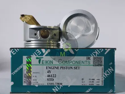 Поршни стандартные (к-кт на мотор) Toyota 4Y TEIKIN 46122STD