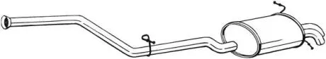 Глушник вихлопних газів (кінцевий) BOSAL 286105