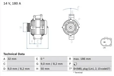 Автозапчасть BOSCH 0986084590