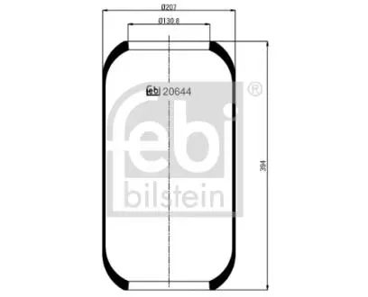 Пневморесора FEBI BILSTEIN 20644