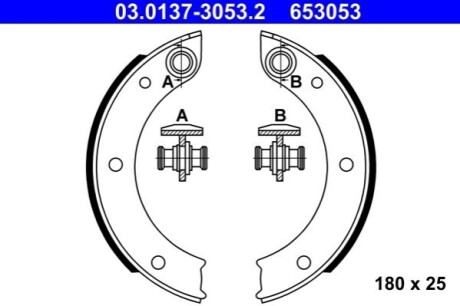 Brake Shoe Set ATE 03013730532