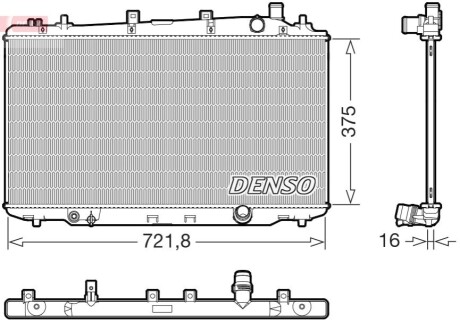 Chodnica HONDA HR-V 15- DENSO DRM40056