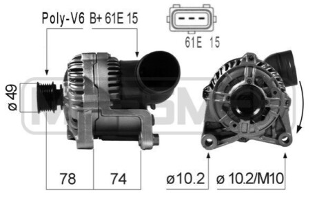 Автозапчасть ERA 210164A