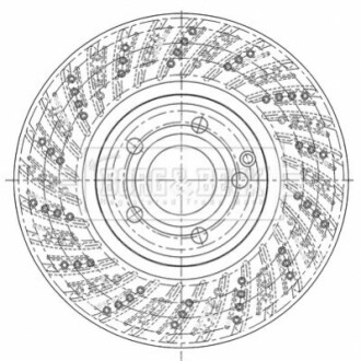 Гальмiвнi диски BORG & BECK BBD6116S