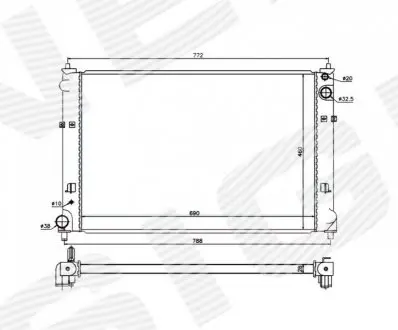 РАДИАТОР Signeda RA68511Q