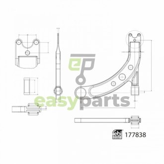 WAHACZ FIAT P. 500X 1,3-1,6 JEEP RENEGADE 14- LE DOLNY FEBI BILSTEIN 177838